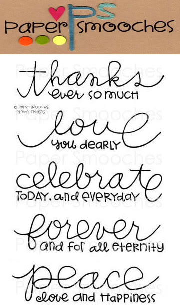 Paper Smooches Clear Stamp - Pretty Phrases