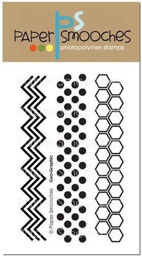Paper Smooches Clear Stamp - Geo Graphic