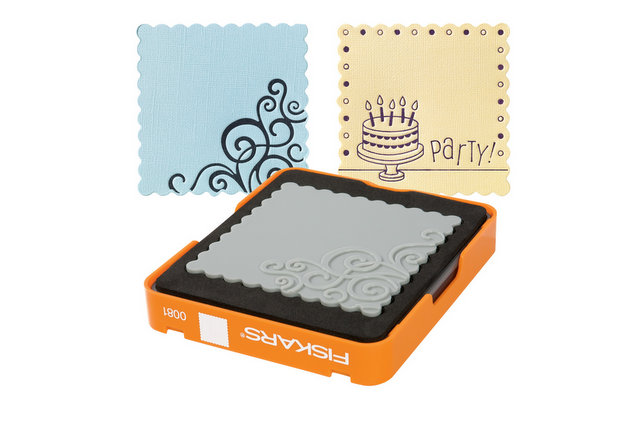 Fiskars Thick Material Medium Design Set - Scalloped Square