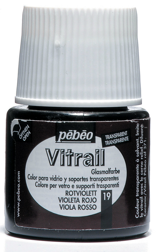 Pebeo Vitrail Satin Glass Color (45ml) - Red Violet