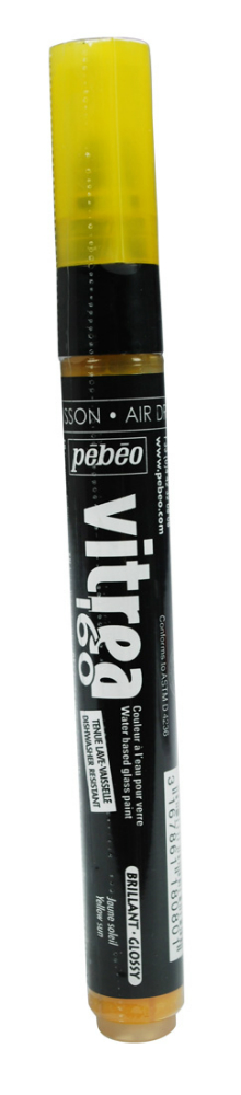 Pebeo Vitrea 160 Glossy Marker - Yellow