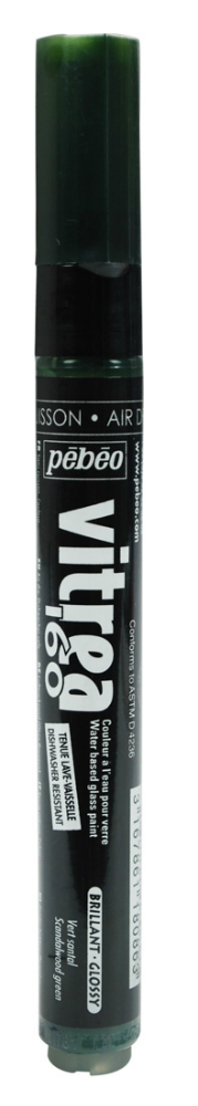 Pebeo Vitrea 160 Glossy Marker - Sand Wood Green