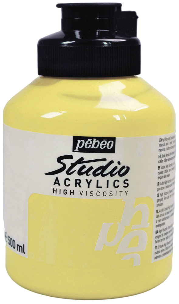 Pebeo Studio Acrylic HV 500ML - Naples Yellow Hue