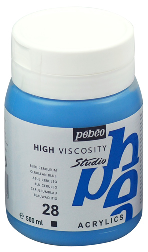 Pebeo Studio Acrylic HV 500ML - Cerulean Blue