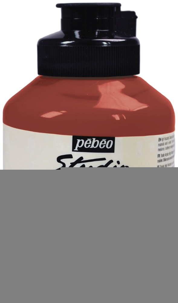 Pebeo Studio Acrylic HV 500ML - Burnt Sienna