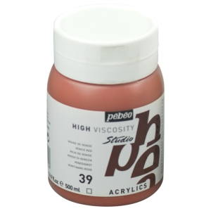 Pebeo Studio Acrylic HV 500ML - Venice Red