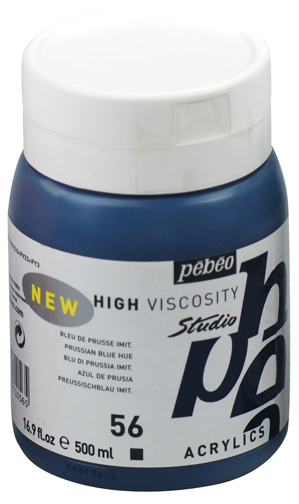Pebeo Studio Acrylic HV 500ML - Prusssian Blue Hue
