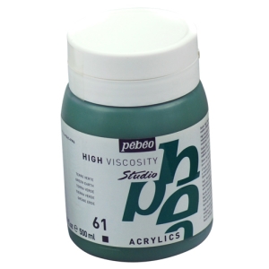 Pebeo Studio Acrylic HV 500ML - Green Earth