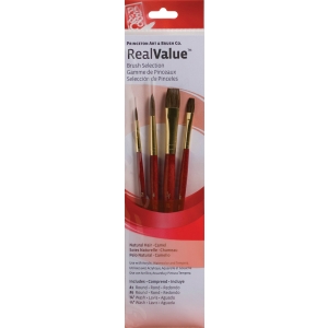 Princeton Real Value Natural - Camel Short Handle Brush Set (Set of 4 Brushes) - 2