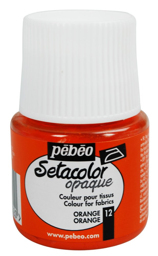 Pebeo Setacolor Opaque Fabric Paint - Orange
