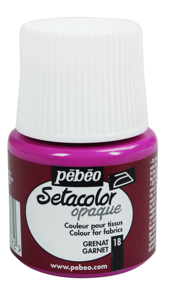 Pebeo Setacolor Opaque Fabric Paint - Garnet