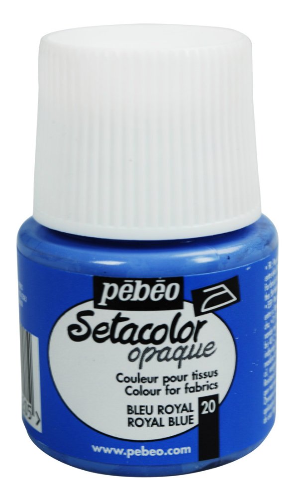 Pebeo Setacolor Opaque Fabric Paint - Royal Blue
