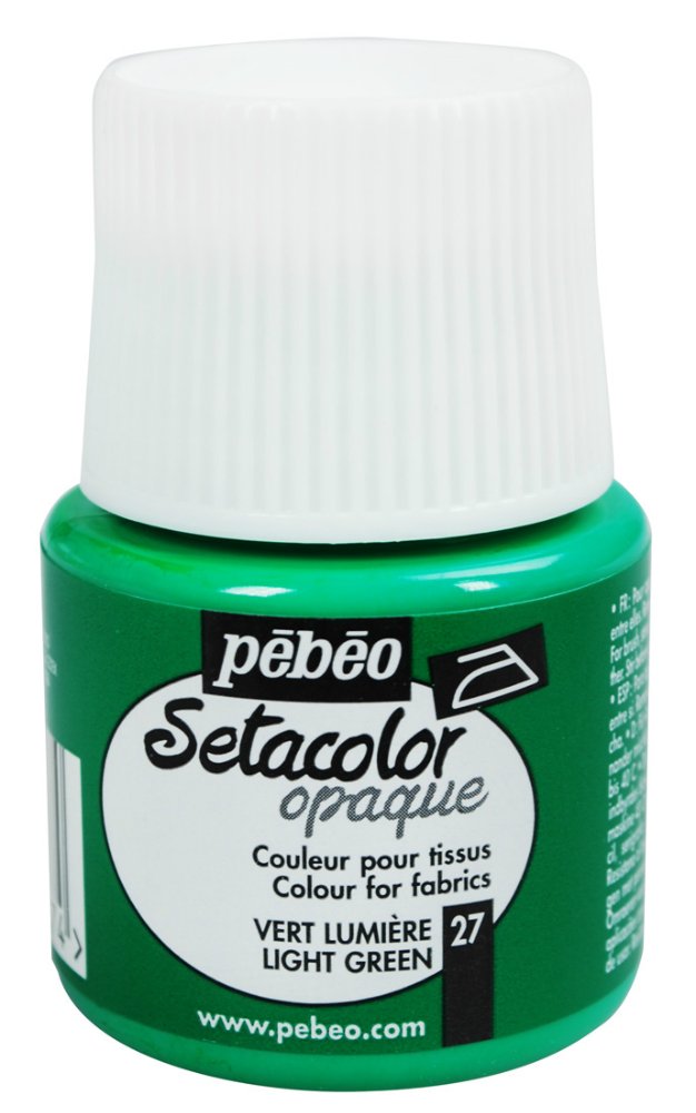 Pebeo Setacolor Opaque Fabric Paint - Light Green