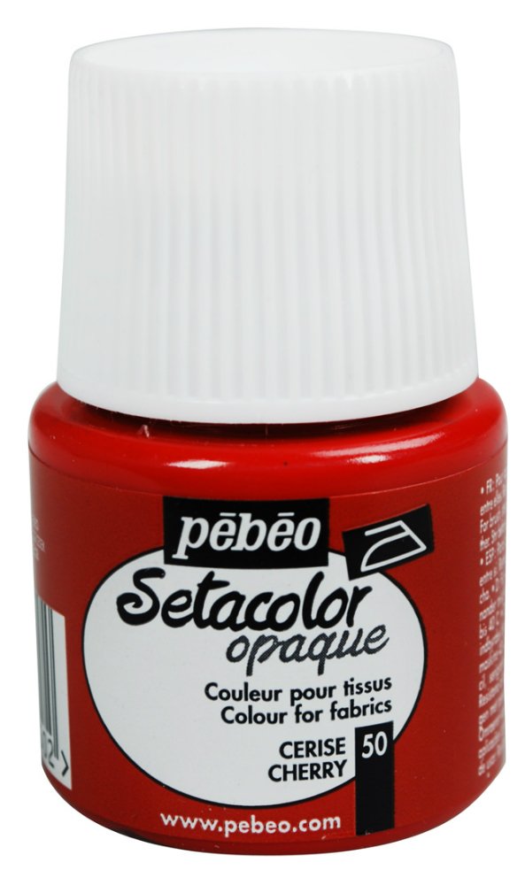 Pebeo Setacolor Opaque Fabric Paint - Cherry