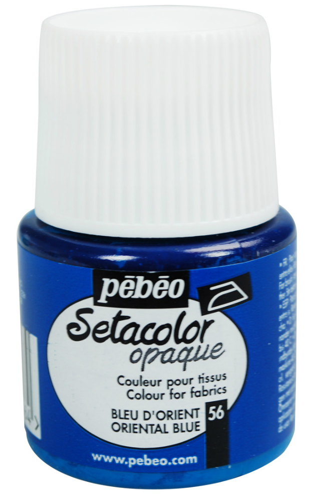 Pebeo Setacolor Opaque Fabric Paint - Oriental Blue