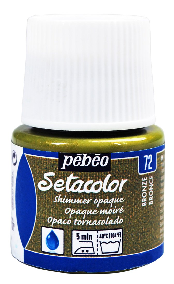 Pebeo Setacolor Shimmer Opaque Fabric Paint 45 ml - Bronze