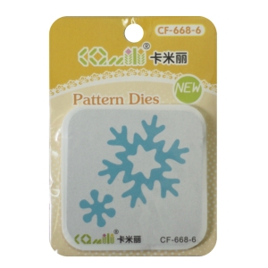 Patterned Dies (Large) - Snowflake and flower