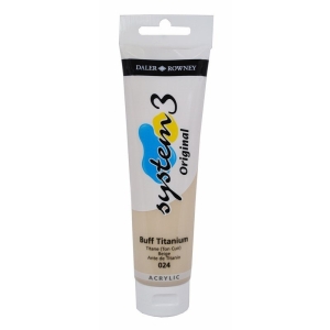 Daler Rowney System 3 Original Acrylic 150 ml - Buff Titanium
