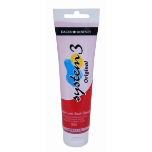 Daler Rowney System 3 Original Acrylic 150 ml - Cadmium Red Hue