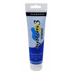 Daler Rowney System 3 Original Acrylic 150 ml - Fluorescent Blue