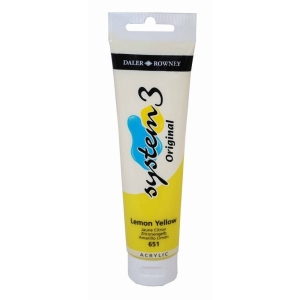 Daler Rowney System 3 Original Acrylic 150 ml - Lemon Yellow