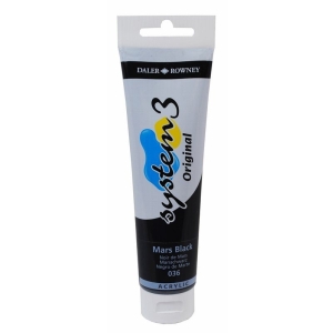Daler Rowney System 3 Original Acrylic 150 ml - Mars Black
