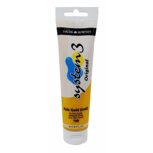 Daler Rowney System 3 Original Acrylic 150 ml - Pale Gold Hue