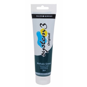 Daler Rowney System 3 Original Acrylic 150 ml - Phthalo Green