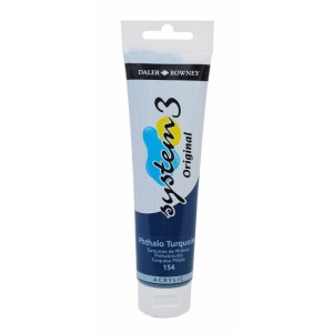 Daler Rowney System 3 Original Acrylic 150 ml - Phthalo Turquoise