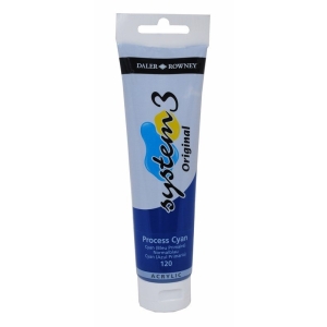 Daler Rowney System 3 Original Acrylic 150 ml - Process Cyan