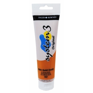 Daler Rowney System 3 Original Acrylic 150 ml - Rich Gold Hue