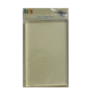 Clear Acrylic Block (80mm by 120 mm)