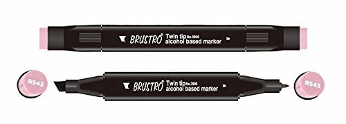 Brustro Twin Tip Alcohol Based Marker - Antique Pink
