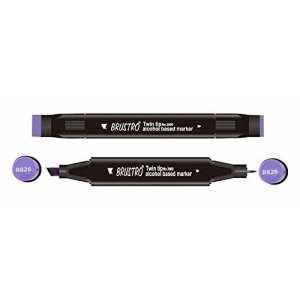Brustro Twin Tip Alcohol Based Marker - Aster Tataricus