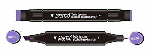Brustro Twin Tip Alcohol Based Marker - Aster Tataricus