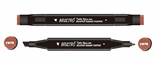 Brustro Twin Tip Alcohol Based Marker - Bitter Chocolate