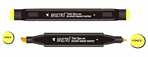 Brustro Twin Tip Alcohol Based Marker - Canaria Yellow