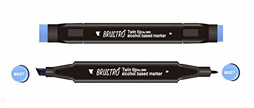 Brustro Twin Tip Alcohol Based Marker - Cobalt Blue
