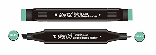 Brustro Twin Tip Alcohol Based Marker - Dark Green