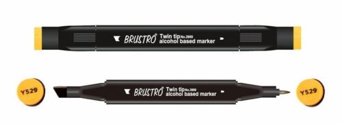 Brustro Twin Tip Alcohol Based Marker - Deep Yellow Ochre