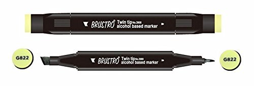 Brustro Twin Tip Alcohol Based Marker - Dragon Well Tea