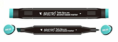 Brustro Twin Tip Alcohol Based Marker - Forest Green