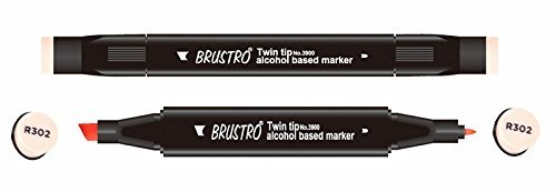 Brustro Twin Tip Alcohol Based Marker - Fruit Pink