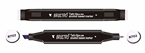 Brustro Twin Tip Alcohol Based Marker - Mauve Shadow