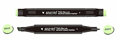 Brustro Twin Tip Alcohol Based Marker - Milk Green