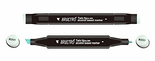 Brustro Twin Tip Alcohol Based Marker - Mint Blue