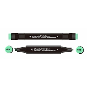 Brustro Twin Tip Alcohol Based Marker - Mint Green
