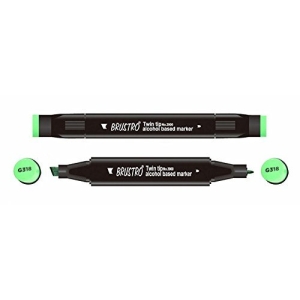 Brustro Twin Tip Alcohol Based Marker - Ocean Green