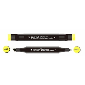 Brustro Twin Tip Alcohol Based Marker - Pale Olive