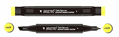Brustro Twin Tip Alcohol Based Marker - Pale Olive